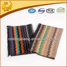Multi-color Chevron Infinity Thai Silk Scarf, Fabric For Scarf